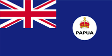 Flagge Fahne flag Britisch-Neuguinea British New Guinea Australisches Papua-Territorium Australian Papua Territory