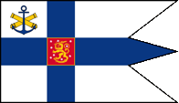 Flagge Fahne flag Finnland Finland Suomen Tasavalta Suomi Befehlshaber der Marine Commander of the Navy