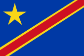 Flagge Fahne flag Republik republic Congo Kongo Kinshasa Kongo-Kinshasa