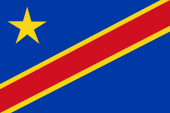 Flagge Fahne flag Republik republic Congo Kongo Kinshasa Kongo-Kinshasa
