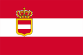 Flagge Fahne flag Österreich Austria Habsburg Habsburger Reich Habsburgs Empire Merchant flag merchant flag Marineflagge naval flag