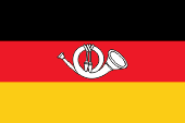 Flagge Fahne flag Deutsche Reichspost Postflagge German Imperial Mail German Postal Service