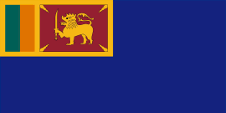 Flagge Fahne flag Handelsflagge merchant flag Sri Lanka Ceylon Reserveoffiziere der Marine naval reserve officers