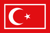 Flagge Fahne flag ensign Zollflagge Zoll custom custom's flag Türkei Türkiye Osmanisches Reich Turkey Türkiye Ottoman Empire