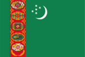 Flagge Fahne flag National flag State flag National flag national Turkmenistan Turkmenien Turkménistan