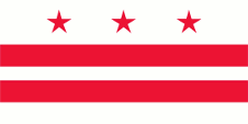 Flagge Fahne Flag ensign USA Staat Bundesstaat Federal State District of Columbia DOC Washington D.C.