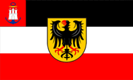 Flagge Fahne flag Hamburg Seedienstflagge official flag