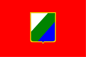 Flagge Fahne flag Italien Italy Region Abruzzen Abruzzi Abruzzo