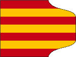 Flagge Fahne flag Marineflagge naval flag Aragonien Aragón Aragonia
