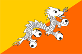 Flagge Fahne flag Druk Jul Druk Yul Bhutan Nationalflagge