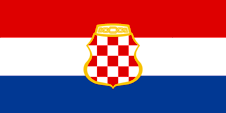 Bosnienflagge, Flagge von Bosnien und Herzegowina Visitenkarte
