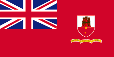 Flagge Fahne merchant flag Handelsflagge Gibraltar