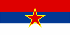 Flagge Fahne flag National flag Serbien und Montenegro Serbia and Montenegro