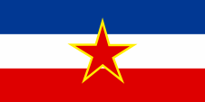 Flagge Fahne flag Nationalflagge Jugoslawien Yugoslavia