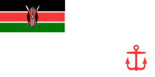 Flagge Fahne flag Naval flag naval flag Kenya Kenia