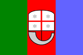 Flagge Fahne flag Italien Italy Region Ligurien Ligurie Liguria Genua Genova Republik Genua Republic of Genova Ligurische Republik Ligurian Republic