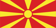 Flagge Fahne flag National flag Macedonia Makedonien Mazedonien Nordmakedonien Nordmazedonien North Macedonia