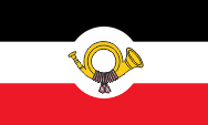 Flagge Fahne flag Deutsches Reich German Empire Drittes Third Reich Deutsche Reichspost Postflagge postal flag