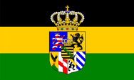 Flagge Fahne flag Herzogtum Duchy Sachsen-Weimar-Eisenach Saxony-Weimar-Eisenach Sachsen Saxony Weimar Eisenach
