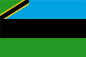 Flagge Fahne flag Nationalflagge national flag Sansibar Zanzibar Pemba, Sansibar und Pempa Zanzibar and Pemba