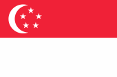 Flagge Fahne flag National flag State flag national flag state flag Singapur Singapore Singapour