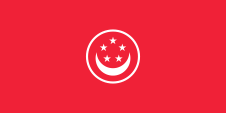 Flagge Fahne flag Handelsflagge merchant flag Singapur Singapore Singapour