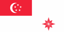 Flagge Fahne flag Naval flag naval flag ensign Singapur Singapore Singapour