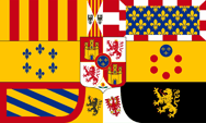 Flagge Fahne flag banner arms König King Spanien Spain Espagne España