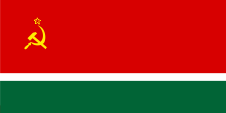 Flagge Fahne flag Litauen Lietuva Lithuania Litauische Sozialistische Sowjetrepublik Lithuanian Soviet Socialist Republic