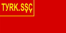 Flagge Fahne flag Turkestan Turkistan Turkestanische Autonome Sozialistische Sowjetrepublik Turkestan Autonomous Socialistic Soviet Republic