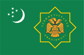 Flagge Fahne flag Präsident president Turkmenistan Turkmenien Turkménistan