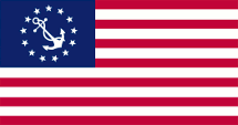 Flagge Fahne flag Wassersportfahrzeuge Yachtflagge water sports vessels yacht flag USA Vereinigte Staaten von Amerika United States of America