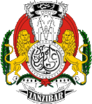 Wappen coat of arms Sultanat Sultanate Sansibar Zanzibar Pemba, Sansibar und Pempa Zanzibar and Pemba