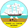 Wappen coat of arms Badge Abzeichen Emblem Turks- und Caicos-Inseln Turks and Caicos Islands Îles Turks et Caïques Britisch British Kolonie Colony Colonial ensign